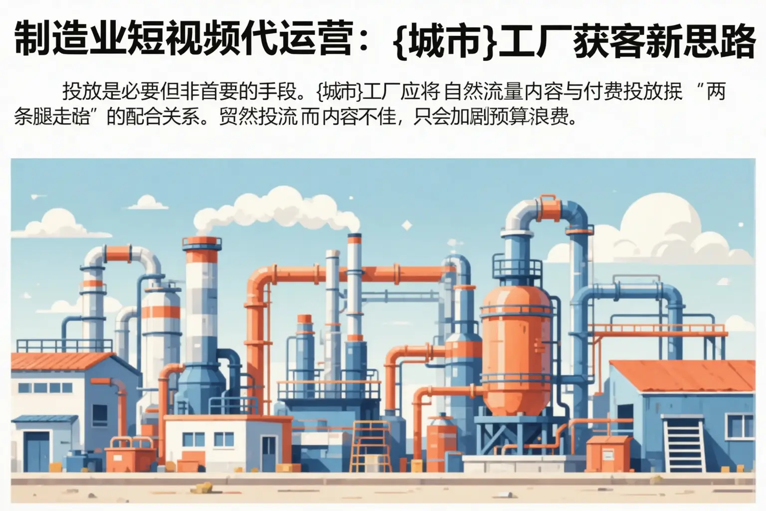 制造业短视频代运营：蓬莱工厂获客新思路